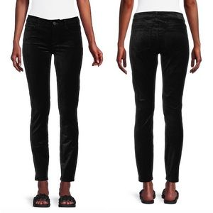 NEW PAIGE Black Velvet Skinny Jeans